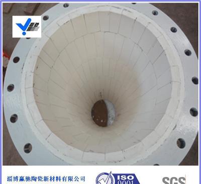 山東淄博現(xiàn)貨耐磨陶瓷管道彎頭圖片_高清圖_細(xì)節(jié)圖-淄博贏馳陶瓷新材料 -